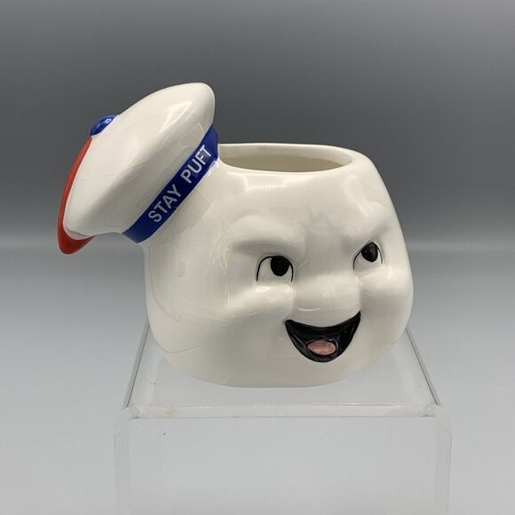 2019 Stay Puft Marshmallow Man Head Planter Figurine Pencil Holder Ghost Busters - Picture 1 of 12